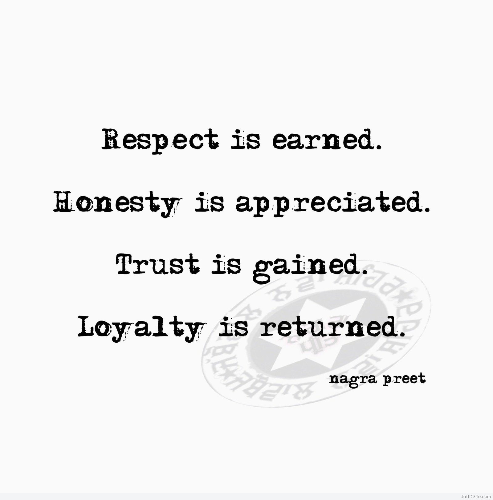 Respect Is Earned JattDiSite