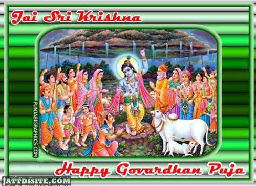 Jai Shri Krishan Happy Govardhan Puja