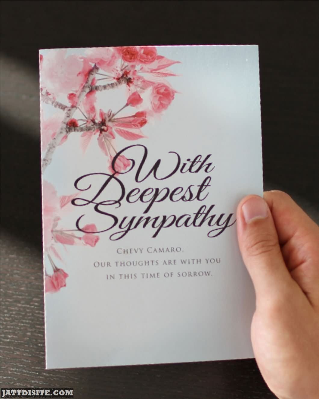 With Deepest Sympathy Card For You - JattDiSite.com