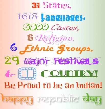 Be Proud To Be An Indian Happy Republic Day